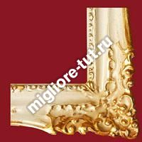 Столик высокий, квадратный Migliore ML.COM-70.753 цвет слоновая кость с золотом