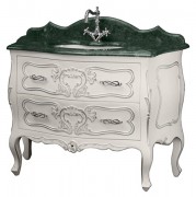 Мебель для ванной Migliore Vittoria bianco с декором argento
