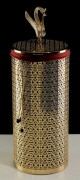 Корзина для белья ажурная 22 литра Luxor D23xH56 см, арт. 26167 цвет золото