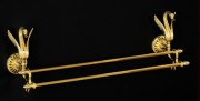 Полотенцедержатель двойной Luxor L70 см, арт. 26134 цвет золото