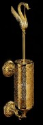 Ершик настенный стеклянный Luxor, арт. 26118 цвет золото