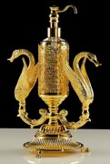 Дозатор жидкого мыла стеклянный настольный Luxor, арт. 26220 декор золото цвет золото