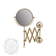 Зеркало оптическое настенное Migliore Provance ML.PRO-60.519 цвет хром , керамика с декором