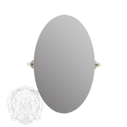 Зеркало овальное Migliore Provance ML.PRO-60.533 цвет хром , керамика с декором
