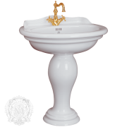 Раковина-тюльпан Migliore Milady 77  ML.MLD-25.773 цвет белая керамика